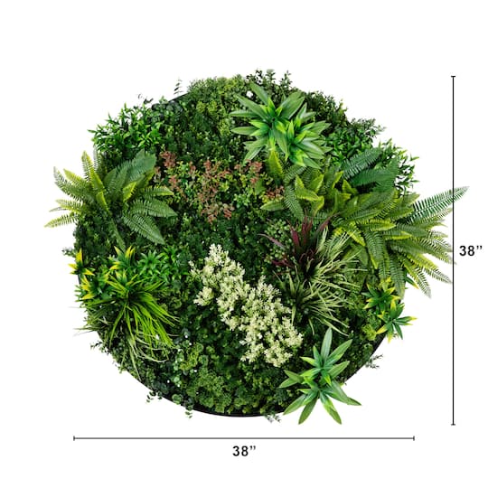 38" Framed Amazon Rainforest Artificial Living Wall Art Panel